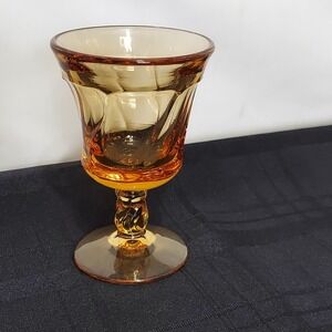 Fostoria JAMESTOWN AMBER All-Purpose Topaz Water Tea Goblets 4.25"